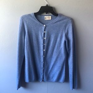 100% cashmere blue sweater
